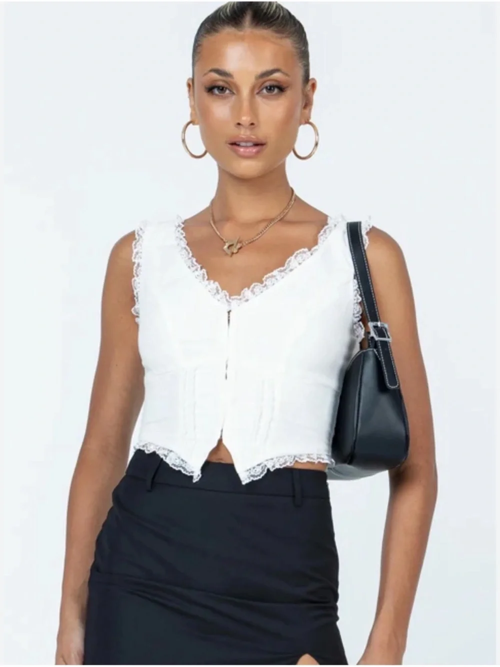 Princess Polly sleeveless white